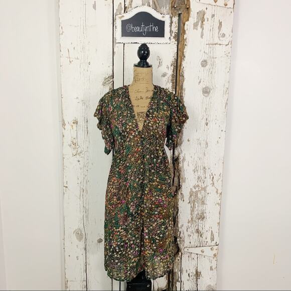 Anthropologie Akemi + Kin Valencia black floral dress - Picture 2 of 7